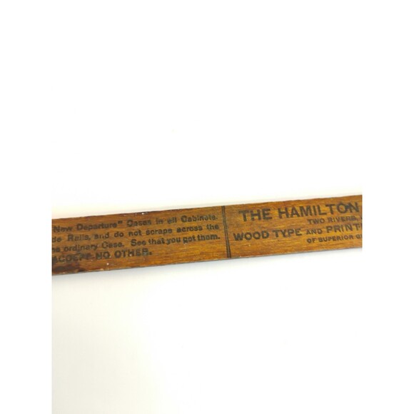 Ruler SOUVENIR G. P. O. JOB ROOM BOOTH, COLUMBIAN UNION FAIR 1899 Wooden Ruler - Picture 4 of 16